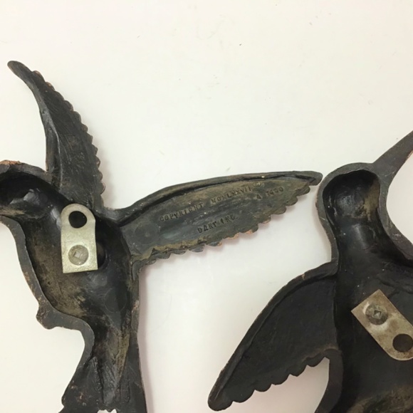 Vintage Hummingbird Wall Decor 2 Hanging Bird Garden Nature Home - Picture 5 of 7